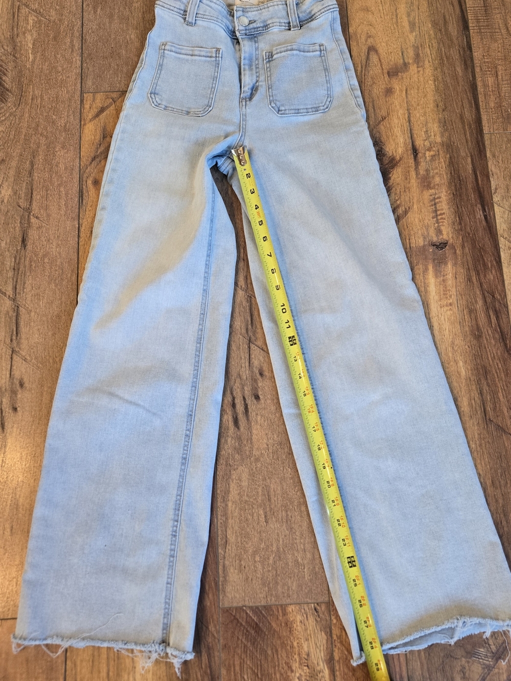 Oat New York Light Wash Wide-Leg Jeans